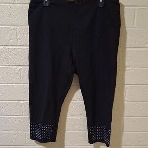 Black Studded Women's Leggings
